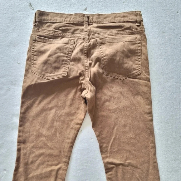 Old Navy Boys Slim Jeans Sz 16 Adjustable Waist Camel Khaki Brown School Uniform - Picture 10 of 10